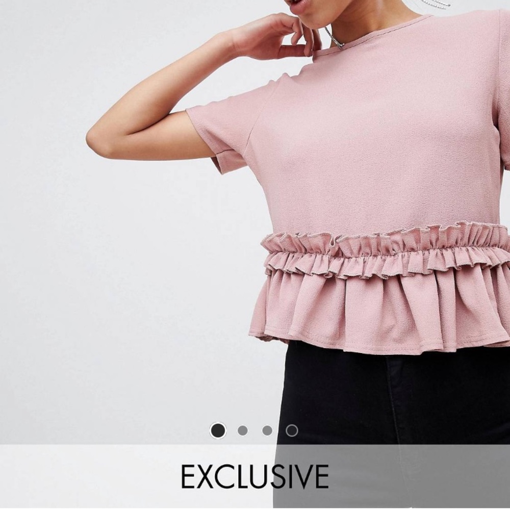 ASOS RUFFLE TOP